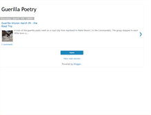 Tablet Screenshot of guerillapoetrynz.blogspot.com