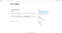 Desktop Screenshot of fit-n-forty.blogspot.com