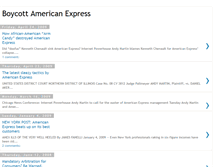 Tablet Screenshot of boycottamericanexpress.blogspot.com