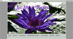 Desktop Screenshot of itsallaboutpurple-debbie.blogspot.com