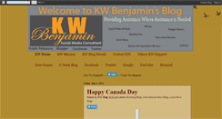 Desktop Screenshot of kwbenjaminblog.blogspot.com