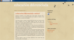 Desktop Screenshot of educaciondiferenciada1.blogspot.com