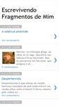 Mobile Screenshot of escrevivendofragmentosdemim.blogspot.com