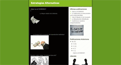 Desktop Screenshot of estrategiasalternativas.blogspot.com