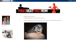 Desktop Screenshot of firstseatfirstrow.blogspot.com