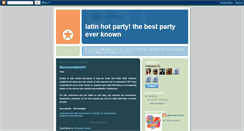 Desktop Screenshot of latinhotparty2009.blogspot.com