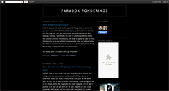 Desktop Screenshot of paradoxponderings.blogspot.com