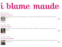 Tablet Screenshot of iblamemaude.blogspot.com