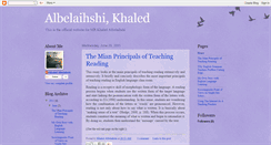 Desktop Screenshot of khledalbelaihsi.blogspot.com