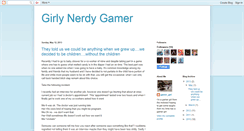 Desktop Screenshot of girlynerdygamer.blogspot.com