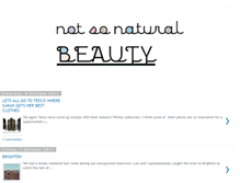 Tablet Screenshot of not-so-natural-beauty.blogspot.com