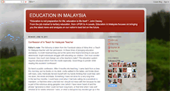 Desktop Screenshot of educationmalaysia.blogspot.com