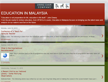 Tablet Screenshot of educationmalaysia.blogspot.com