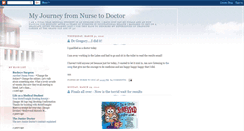 Desktop Screenshot of nurse-to-doctor.blogspot.com