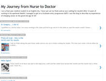 Tablet Screenshot of nurse-to-doctor.blogspot.com