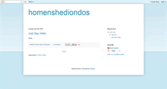 Desktop Screenshot of homenshediondos.blogspot.com