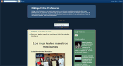 Desktop Screenshot of dialogoentreprofesores.blogspot.com