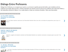 Tablet Screenshot of dialogoentreprofesores.blogspot.com