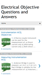 Mobile Screenshot of electricalobjectivetestquestions.blogspot.com