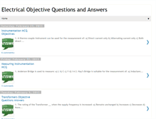 Tablet Screenshot of electricalobjectivetestquestions.blogspot.com