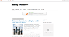 Desktop Screenshot of healthyboundariesnow.blogspot.com