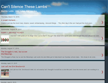 Tablet Screenshot of cantsilencetheselambs.blogspot.com