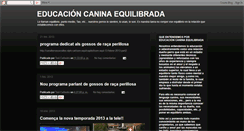 Desktop Screenshot of educandoperros.blogspot.com