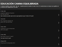 Tablet Screenshot of educandoperros.blogspot.com