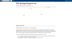 Desktop Screenshot of ppc-strategy.blogspot.com