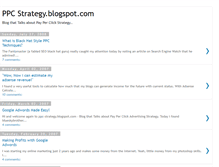 Tablet Screenshot of ppc-strategy.blogspot.com