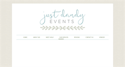 Desktop Screenshot of justdandyevents.blogspot.com