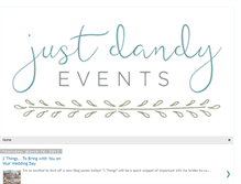 Tablet Screenshot of justdandyevents.blogspot.com