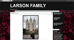 Desktop Screenshot of jlarsonfamily.blogspot.com