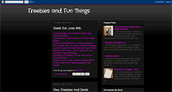 Desktop Screenshot of freebiesnfunthings.blogspot.com