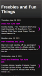 Mobile Screenshot of freebiesnfunthings.blogspot.com