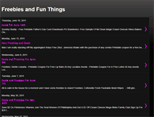 Tablet Screenshot of freebiesnfunthings.blogspot.com