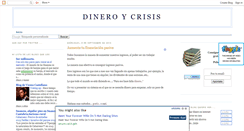 Desktop Screenshot of dineroycrisis.blogspot.com