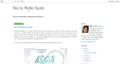 Desktop Screenshot of notsoperfectkarthi.blogspot.com
