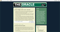 Desktop Screenshot of oraclesports.blogspot.com
