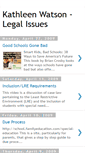 Mobile Screenshot of kathleenwatsonlegalissuesblogspotcom.blogspot.com
