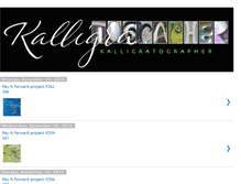 Tablet Screenshot of kalligratographer.blogspot.com
