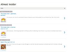 Tablet Screenshot of almost-insider.blogspot.com