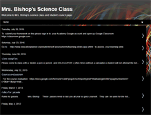 Tablet Screenshot of mrsbishopscienceclass.blogspot.com