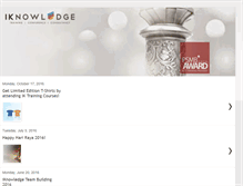 Tablet Screenshot of iknowledgetraining.blogspot.com