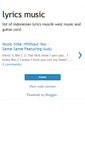 Mobile Screenshot of newlyricmusic.blogspot.com