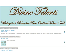 Tablet Screenshot of divinetalents.blogspot.com