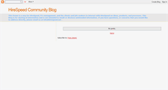 Desktop Screenshot of hirespeed.blogspot.com