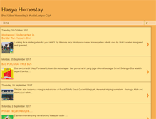 Tablet Screenshot of hasyahomestay.blogspot.com