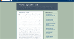 Desktop Screenshot of americanexpressbluecard.blogspot.com