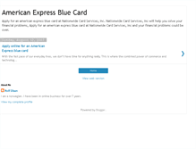 Tablet Screenshot of americanexpressbluecard.blogspot.com